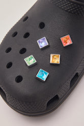 Triangle Gem 5 Pack Jibbitz Multi
